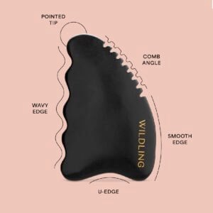 Wildling Aura Stone has different shaped edges to maximize smoothing and deep tissue massage.