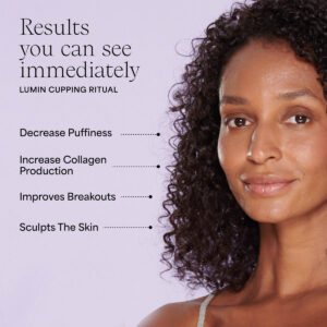 Wildling Lumin Cupping Ritual helps decrease puffiness, improves breakouts and sculps the skin.