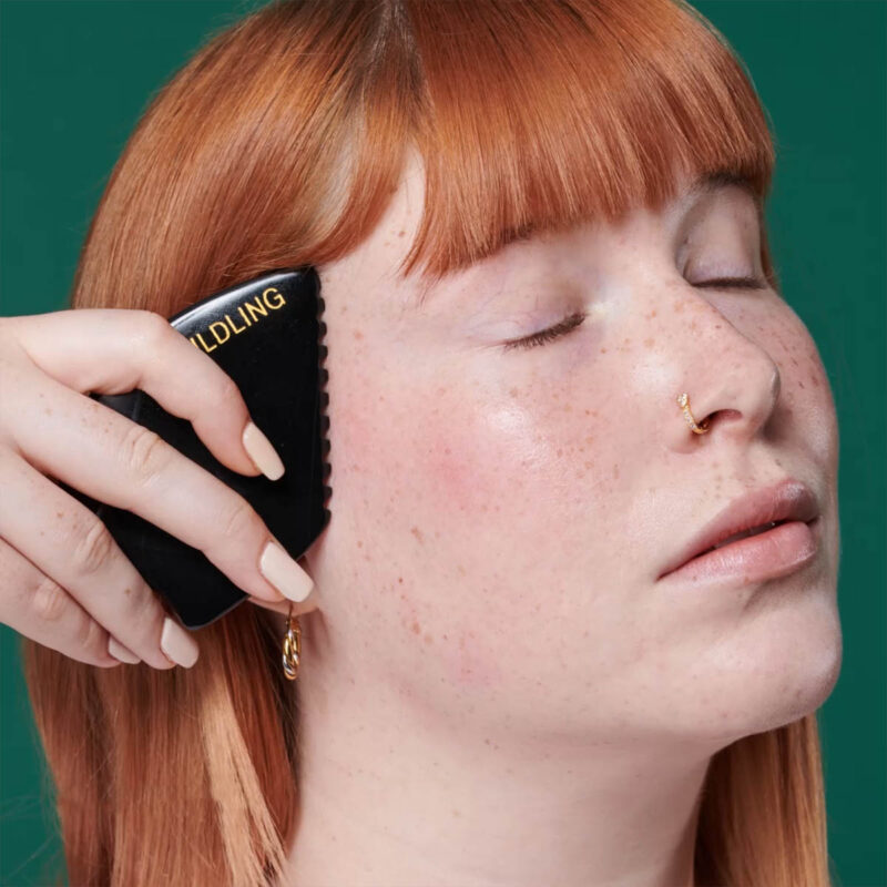 Wildling Empress Stone gua sha facial massage tool.