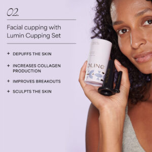 Wildling Lumin Cupping Set sculps, purifies and de-puff skin.