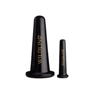 Shop Wildling Lumin Cupping Set at Inspire Beauty, a set of 2 facial cups to clarify, de-puff, and sculpt the face and neck.