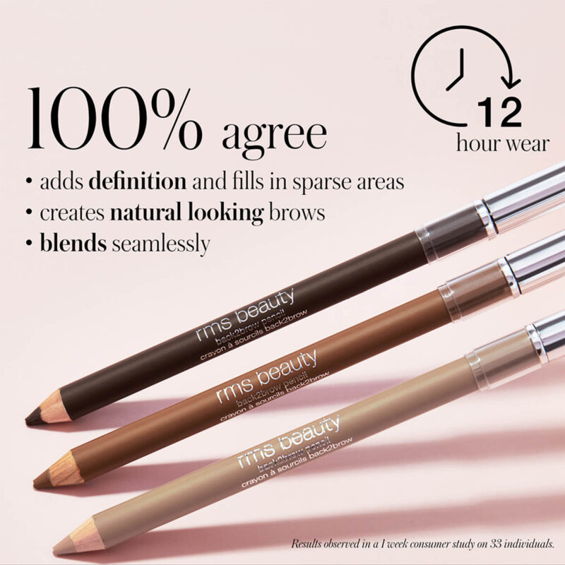 RMS brow pencils add definition and natural enhance brows.