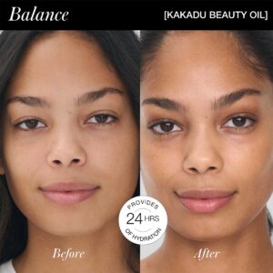 RMS Beauty Kakadu Beauty Oil gives skin a smooth radiant glow.