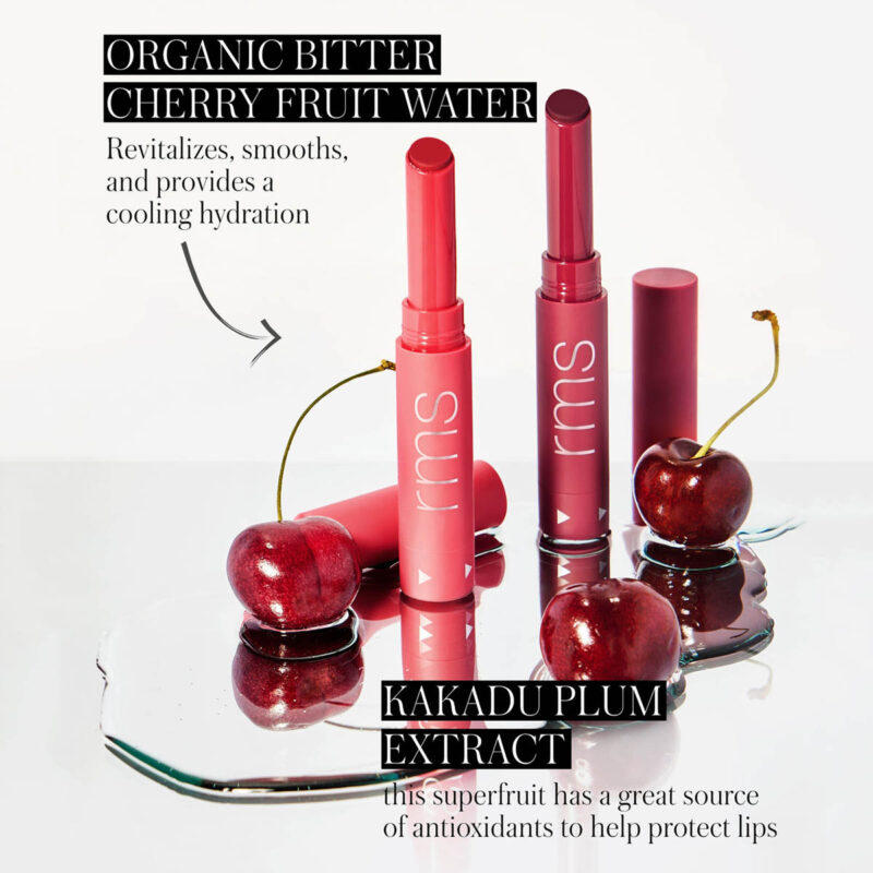 RMS Beauty Legendary Serum Lipstick hydrates, protects and softens lips.
