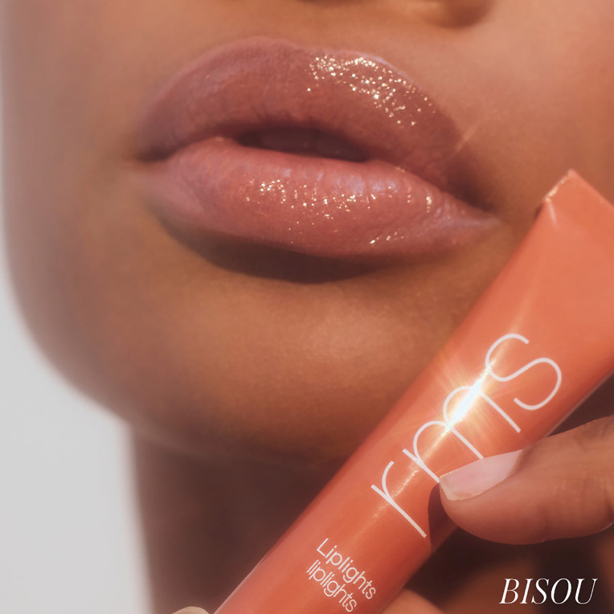 RMS Beauty Liplights Cream Lip Gloss (Bisou) RMS Beauty Liplights Cream Lip Gloss in shade Bisou.