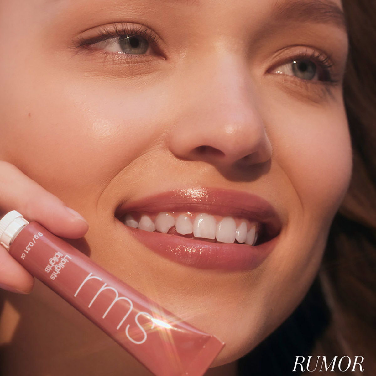 RMS Beauty Liplights Cream Lip Gloss in shade Rumor.