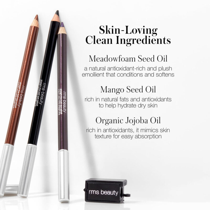 RMS Beauty Straight Line Kohl Eye Pencils are made with clean, skin-loving ingredients.