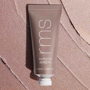 RMS Eyelights Cream Eyeshadow Strobe is a champagne mink hue.