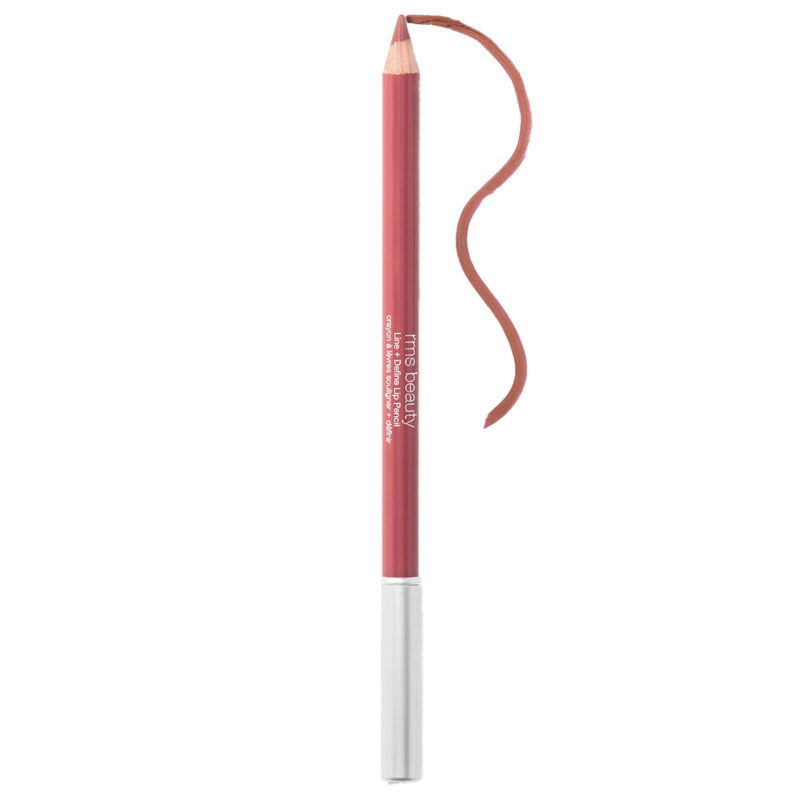 RMS Go Nude Lip Pencil shade Morning Dew is a cool dusty rose hue.