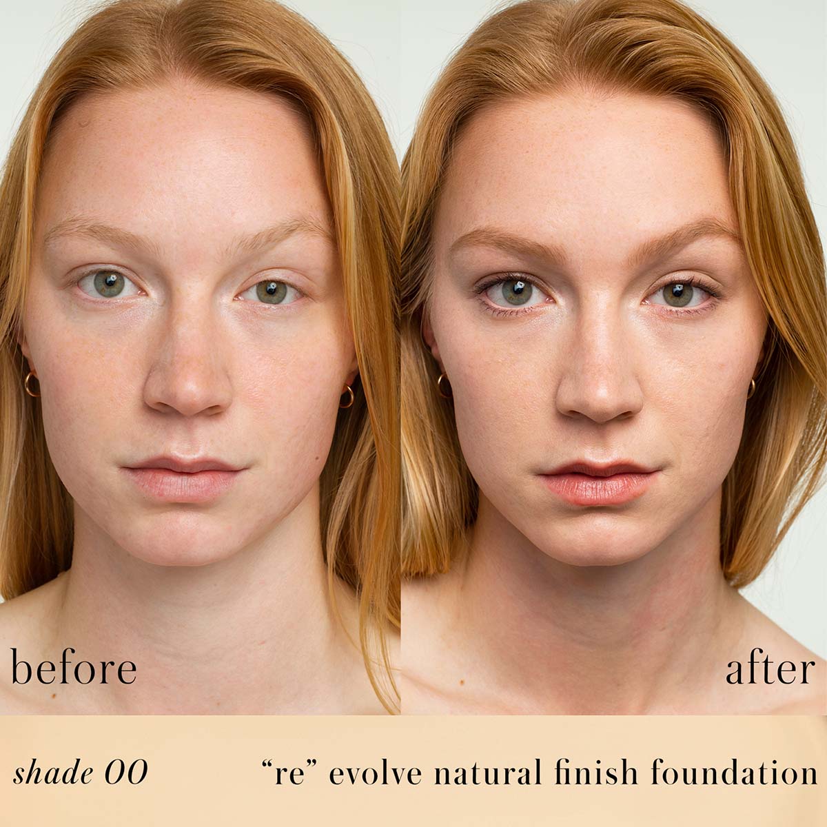 RMS Beauty ReEvolve Natural Finish Liquid Foundation shade 00 is a light shade for fair skin.