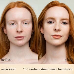 RMS Beauty ReEvolve Natural Finish Liquid Foundation shade 000 is the lightest alabaster.