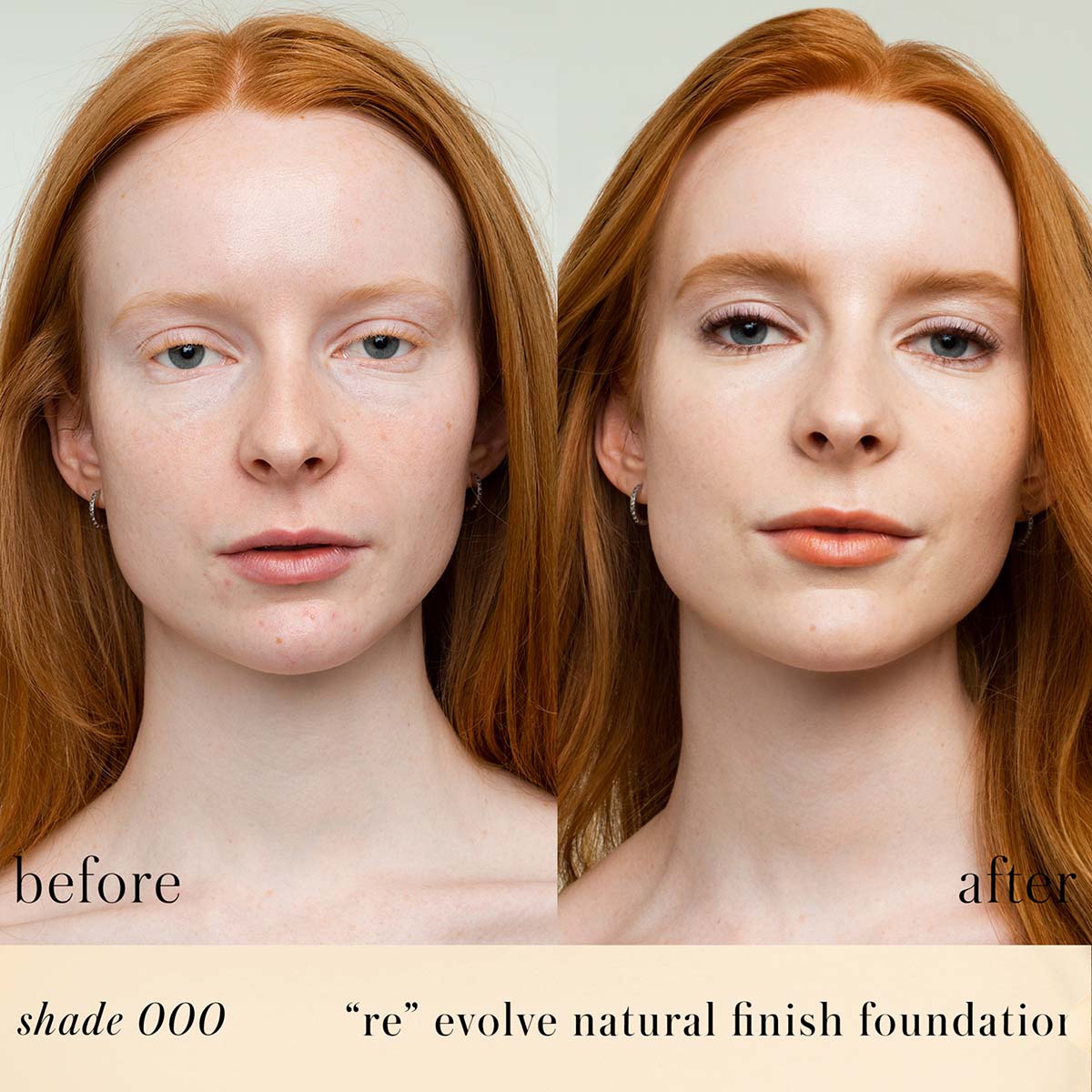 RMS Beauty ReEvolve Natural Finish Liquid Foundation shade 000 is the lightest alabaster.