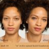 RMS Beauty ReEvolve Natural Finish Liquid Foundation shade 44 is a medium honey with cool undertones