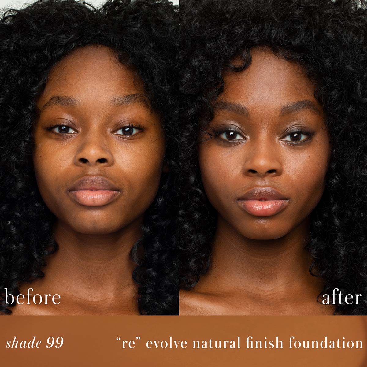 RMS Beauty ReEvolve Natural Finish Liquid Foundation shade 99 is a rich light mahogany