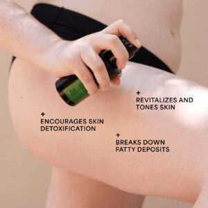 Wildling Aura Seaweed Body Mist hydrates, tones, and revitalizes the skin.