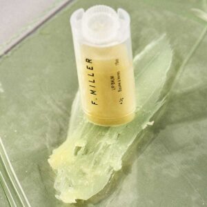 F. Miller Lip Balm is a velvety blend of nourishing, nutrient-rich botanicals, formulated to heal and repair dry, chapped, damaged skin.