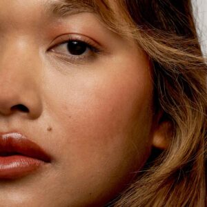 F. Miller Tinted Balm Carob can be built up in multiple layers for an earthy mahogany stain or blend lightly for a natural bronze flush.