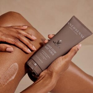 Innersense Inner Glow Body Scrub is a gel body scrub for smooth, glowing skin.