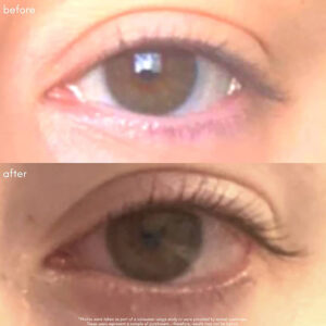 Use Maya Chia Power Fol Eyelash & Eyebrow Treatment on eyelashes to enhance volume and length.