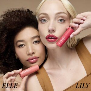 RMS Legendary Lip Oil in shades Elle and Lily for high-impact shine, low-maintenance lip color.