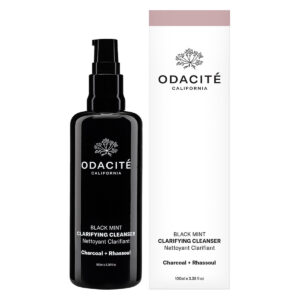 Odacité Black Mint Clarifying Cleanser is a non-drying, purifying cleanser that deeply clarifies pores and eliminates excess oil, dirt, impurities and makeup.