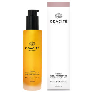 Odacité C-Glow Hydra-Firm Body Oil available at Inspire Beauty.