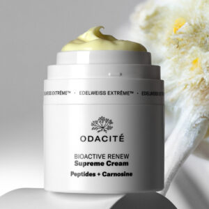 Odacité Edelweiss Extrême Supreme Cream improves the appearance of fine lines and wrinkles, plumpness, elasticity and vital resilience.