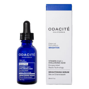 Odacité Vitamin C & E + Hyaluronic Acid Brightening Serum available at Inspire Beauty.
