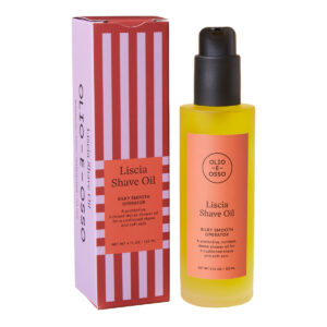 Olio E Osso Liscia Shave Oil is a multi-tasking moisturizing shave oil that can dually be used as a body moisturizer or pre shower conditioning treatment.