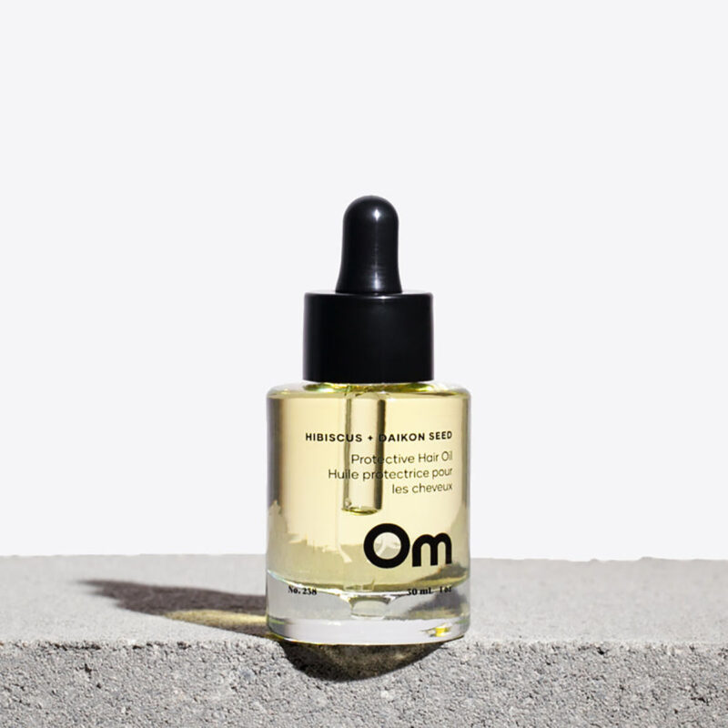 Shop Om Organics Hibiscus + Daikon Seed Protective Hair Oil at Inspire Beauty.