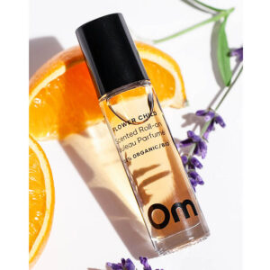 Om Organics Flower Child Scented Roll On is a soft, feminine floral scent with grounding earthy and citrus notes.