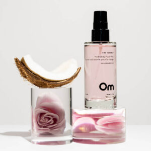 Om Organics Pink Coconut Hydrating Face Mist is formulated with rose and coconut waters to replenish skin with vitamins, minerals and antioxidants.