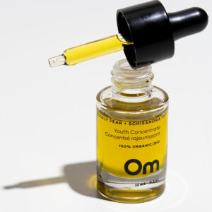 Rich in antioxidants and vitamin K, Om Organics Prickly Pear + Schisandra Youth Concentrate helps reduce dark spots and improves the appearance of scars and spider veins.