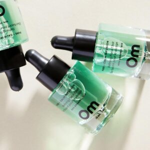 Om Organics Pure + Calm Infusion Refining Face Elixir is a clarifying serum to decongest clogged pores and even out skin tone.