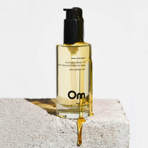 Om Organics Pink Coconut Aromatic Body Oil available at Inspire Beauty.