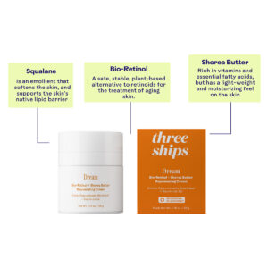 Shop Three Ships Dream Bio-Retinol + Shorea Butter Rejuvenating Cream at Inspire Beauty.