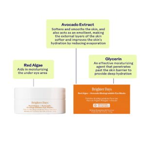 Shop Three Ships Brighter Days Red Algae + Avocado Biodegradable Eye Mask at Inspire Beauty.