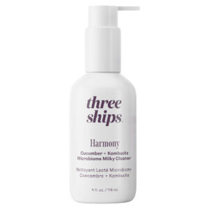 Three Ships Harmony Cucumber + Kombucha Microbiome Milky Cleanser available at Inspire Beauty.