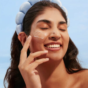 Three Ships Harmony Cucumber + Kombucha Microbiome Milky Cleanser is a very gentle milky cleanser that stregthens the skin barrier as it cleanses.