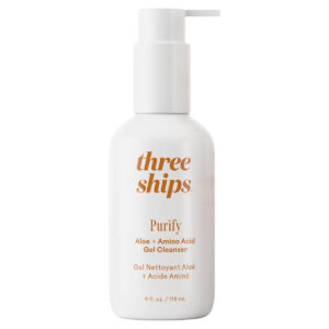 Three Ships Purify Aloe + Amino Acid Gel Cleanser available at Inspire Beauty.