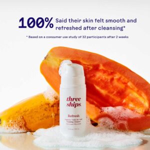 Shop Three Ships Refresh Papaya + Salicylic Acid Foaming Cleanser at Inspire Beauty.