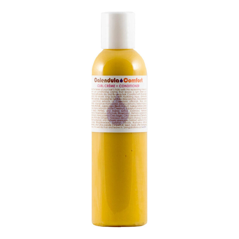 Living Libations Calendula Comfort Curl Creme + Conditioner available at Inspire Beauty.