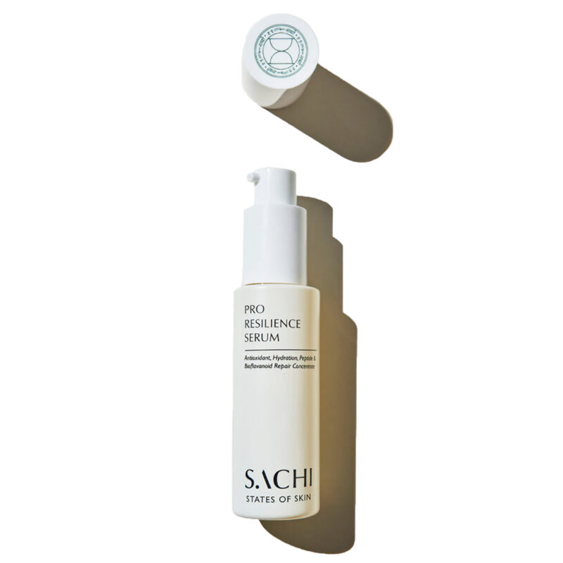 Sachi Skin Pro Resilience Serum is a soothing and hydrating serum to balance, plump and calm redness and sensitivity.
