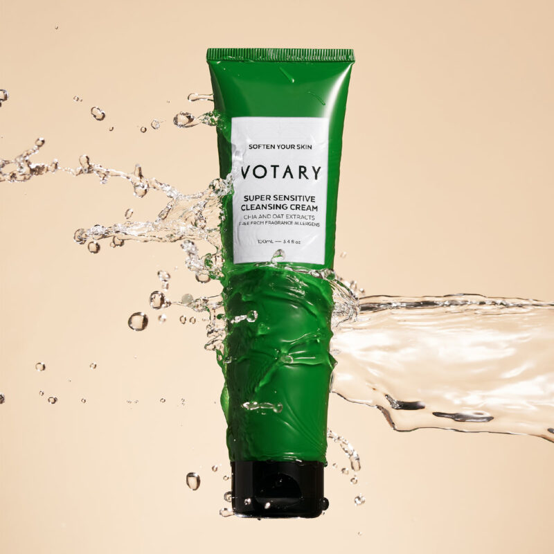 VOTARY Super Sensitive Cleansing Cream is formulated specifically with super-sensitive skin in mind, leaving delicate skin calmed and hydrated.