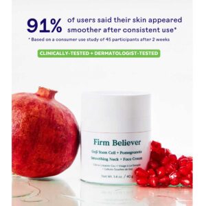 Three Ships Firm Believer Smoothing Neck + Face Cream available at Inspire Beauty.