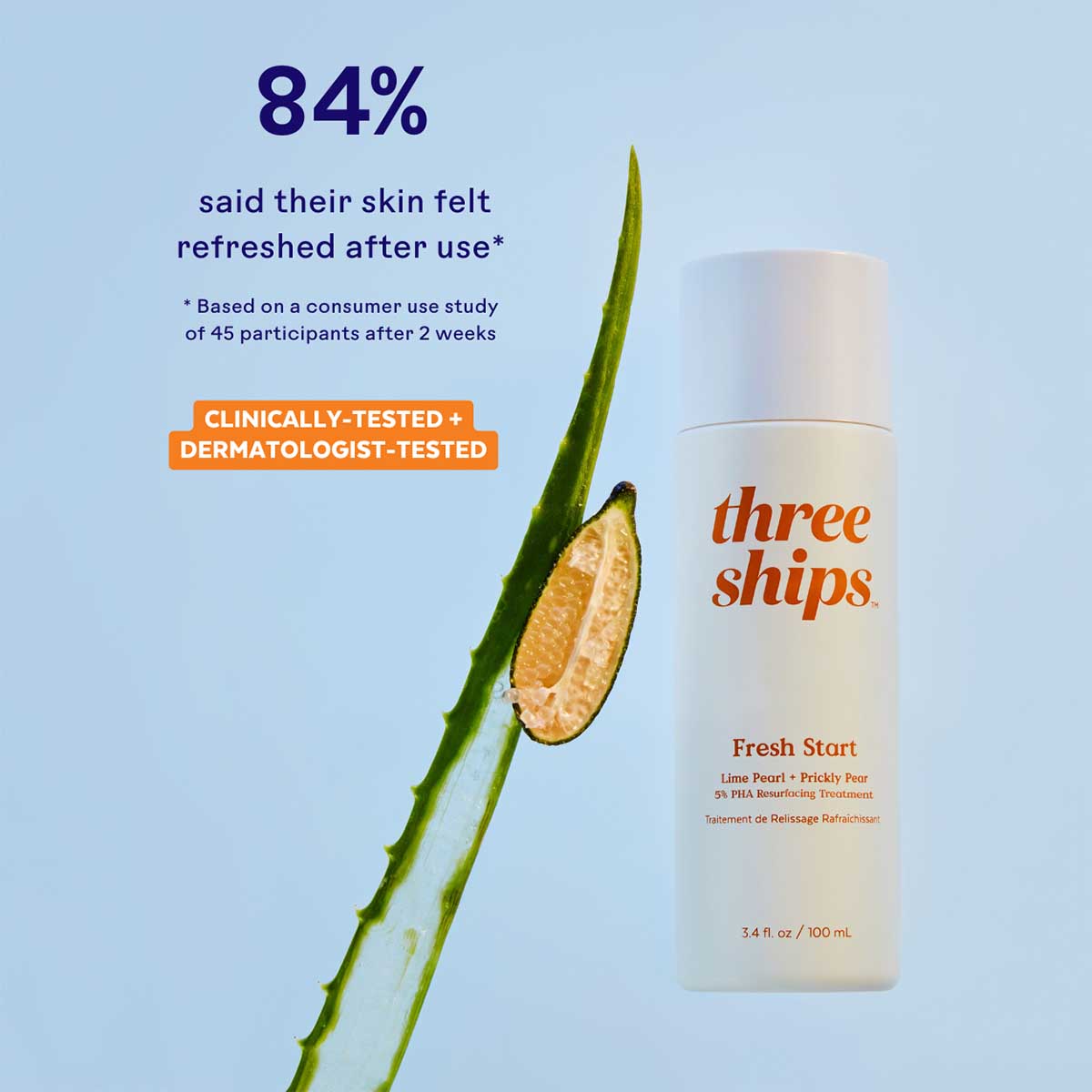 Three Ships Fresh Start PHA Resurfacing Treatment available at Inspire Beauty.
