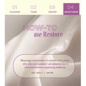 Three Ships Restore Barrier Repair Cream for softening skin and targeting redness.