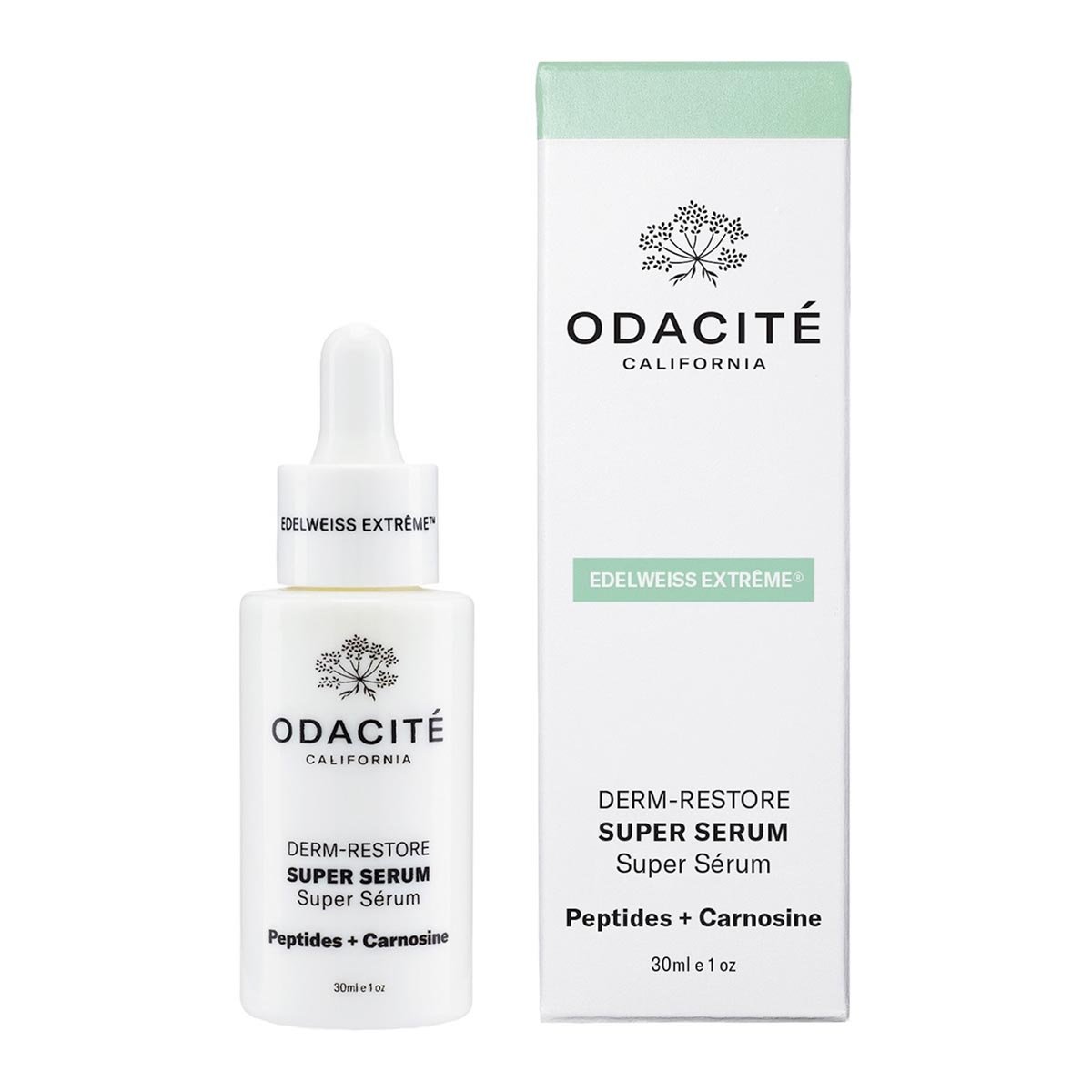 Odacité Edelweiss Extrême Deep Restore Super Serum available at Inspire Beauty.