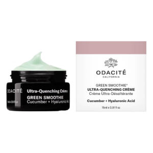 Odacite Green Smoothie Ultra Quenching Creme in travel size mini available at Inspire Beauty.