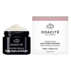 Odacité Jojoba Pearls Daily Hydra-Exfoliant available at Inspire Beauty.